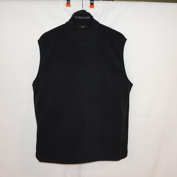 Colombia Black Vest Size Large Men's Three Front Pockets Zip Front - Picture 12 of 16